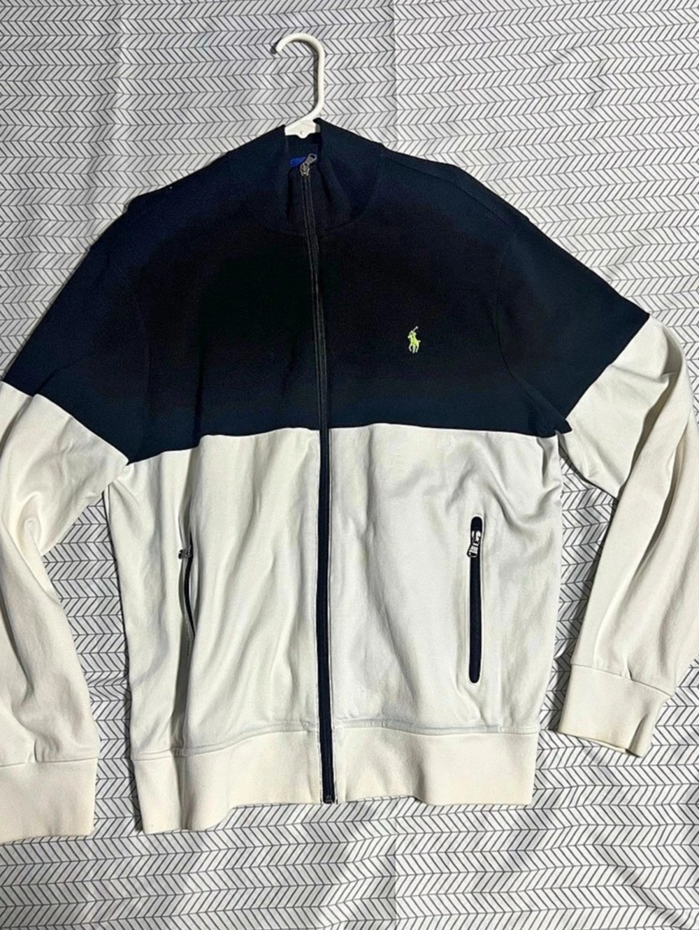 Polo Ralph Lauren Performance Colorblocked Track Jacket Color Block Cotton Size